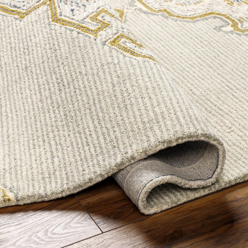 Rectangle Domph Wool Area Rug, Rectangle 2' x 3'