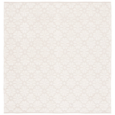 Tapis géométrique en laine / coton tissé à la main Vermont