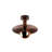 Metal Body Round Novelty Semi Flush Mount With Metal Cap
