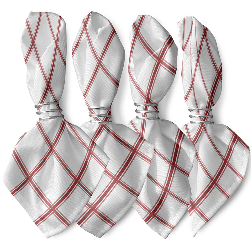 Ensemble de serviettes 4 pièces Arlene, L 18 po x L 18 po, Corail