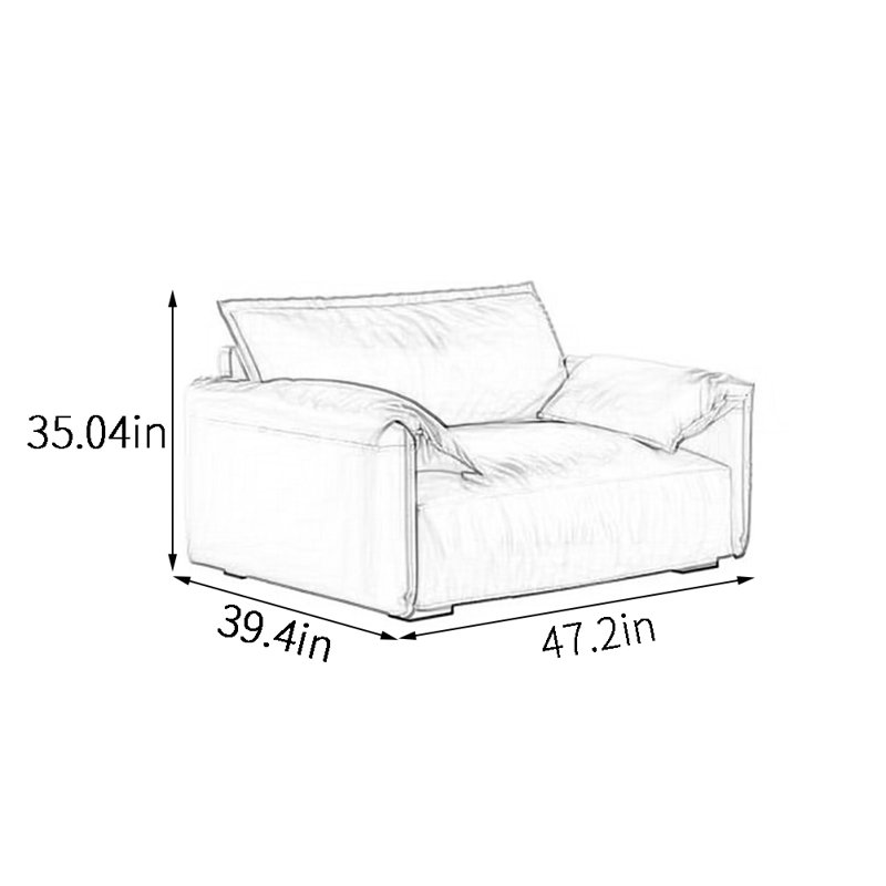 Fauteuil d'appoint moderne et luxueux