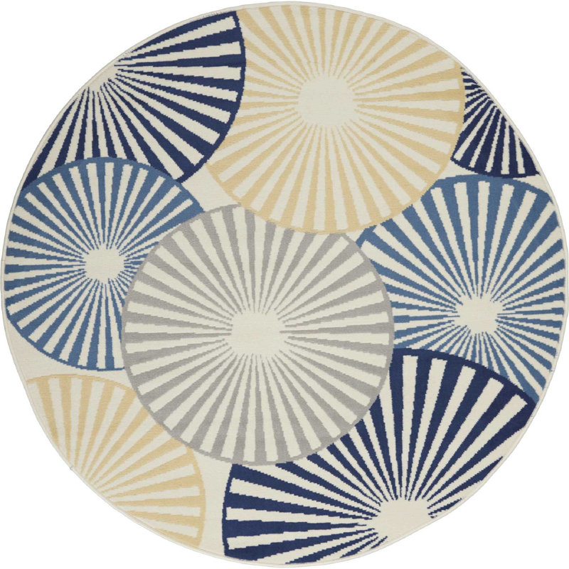 Parlex Geometric Area Rug, Round 160cm