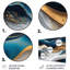 «Abstract Geode Waves Blue II» - Décoration murale abstraite en métal-87839211