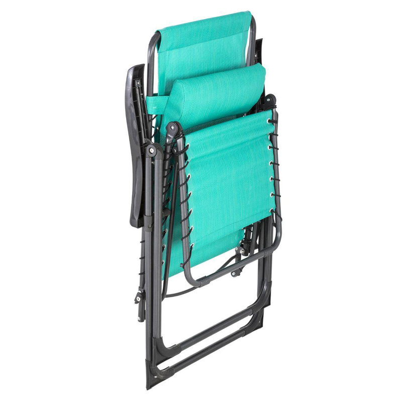 Courteney Folding Zero Gravity Chair, Turquoise