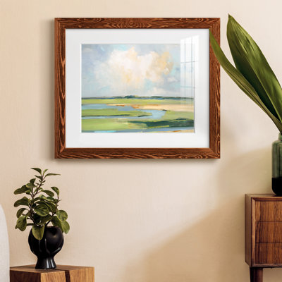 Pastel Horizon II - peinture encadrée