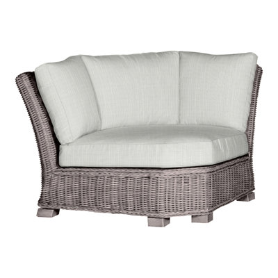 Rustic Woven Sectional Corner