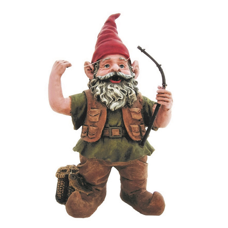 Ensemble de statue de jardin 3 pièces Nowaday Gnome Gardener, H 14 po x l 6,75 po x P 6 po