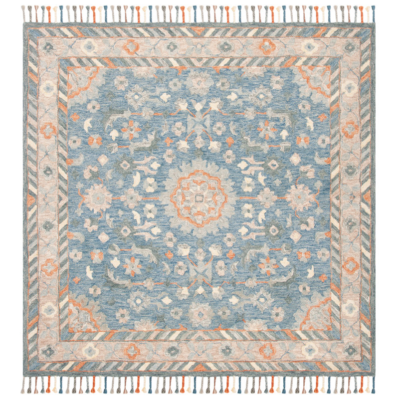 Vahakn Hand Tufted Wool Oriental Rug, Square 7'