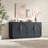 Arden Curved Arch Four Door Sideboard Storage Cabinet with Adjustable Shelves-62483975