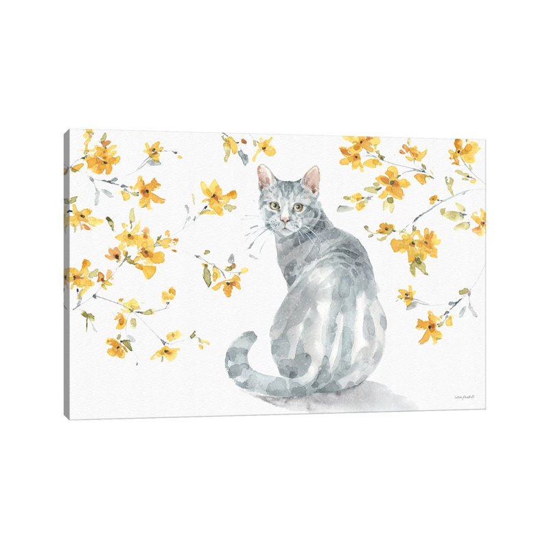 Happy Yellow XIVA by Lisa Audit - Painting on Canvas, Wrapped Canvas, 101.6cm H x 152.4cm W x 3.81cm D