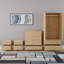 Tayce 4 Piece Bedroom Set (2 Drawer Bedside Chest X2, 5 Drawer Chest, 2 Door 2 Drawer Wardrobe-1749901492