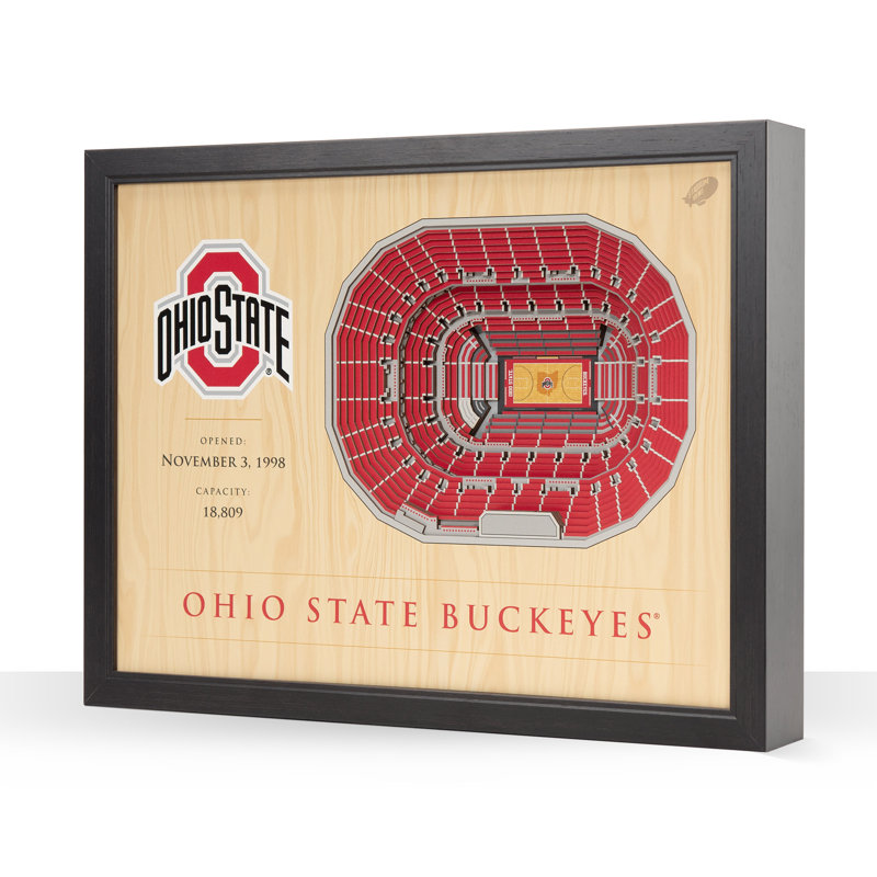Décoration murale 25 couches NCAA, Ohio State Buckeyes