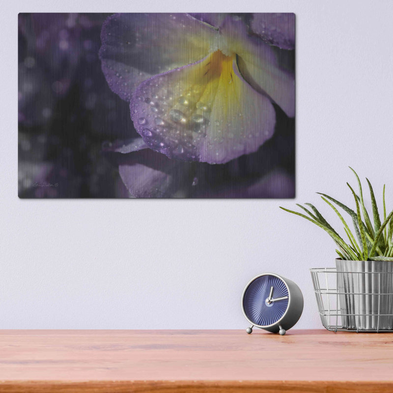 Pensée mauve par Lori Deiter, H 12 po x l 16 po