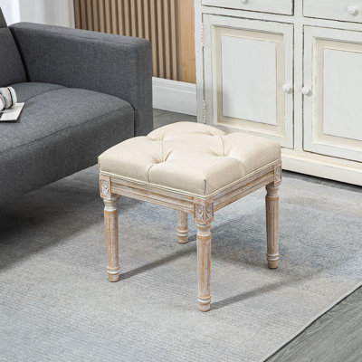Repose-pieds 16 po avec repose-pieds capitonné et siège rustique 16 po