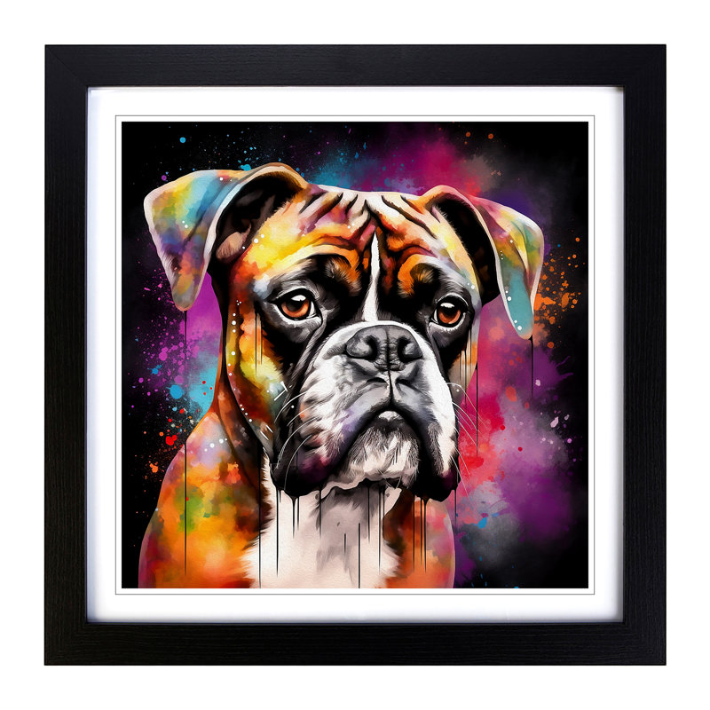 Single Picture Frame Print on Wood, Black