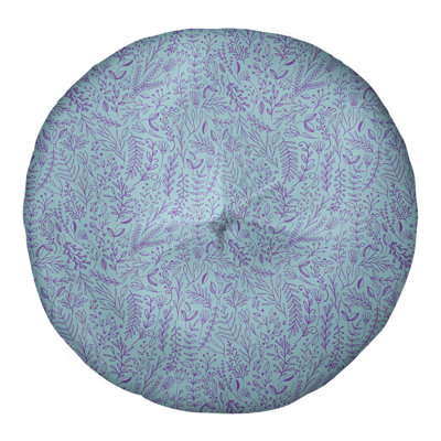 Coussin de sol floral Katelyn Elizabeth Ditsy