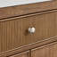 Meuble-lavabo double 60 po Rian en noyer grillé, comptoir en quartz Giotto, lavabos carrés encastrés (1 trou), garniture en nickel brossé-134531755-134531754