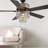 52" Dashal 5 - Blade Double Lit Ceiling Fan with Ornate Tiered Metal Shade-478721197