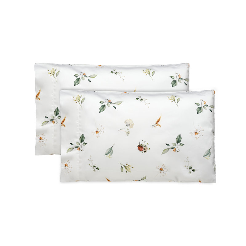 Verdiana Print By DEA Sateen Pillow Case, Standard Pillow Case, Sage Green