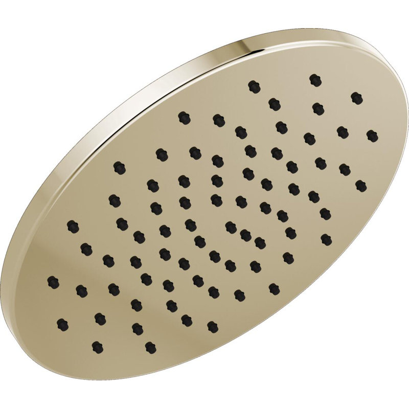 Rain Fixed Shower Head with H2Okinetic Technology, Lumicoat Polished Nickel