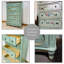 Buffet décoratif rétro en bois manufacturé