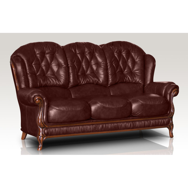 Breedlove Faux Leather Sofa, Brown