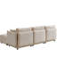 106 pouces salon en velours côtelé multi-module - minimaliste moderne en beige avec 2 coussins de confort et / C-411990654