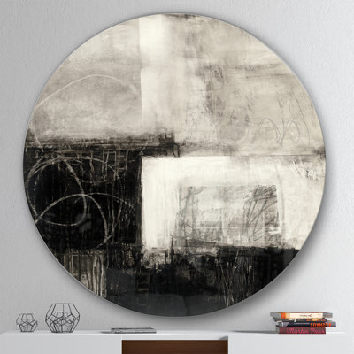 « a geometric day ii »-impression sur cercle métallique