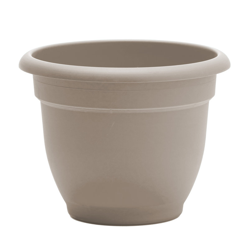 Pot à fleurs intérieur / extérieur Traditional, H 10,25 po x l 13 po x P 13 po, Galet, beige