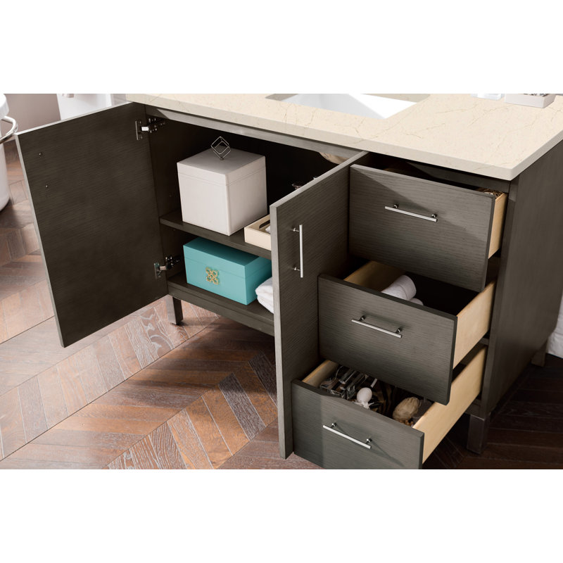 Dodie 48'' W Single Vanity, Silver Oak, Cala Blue