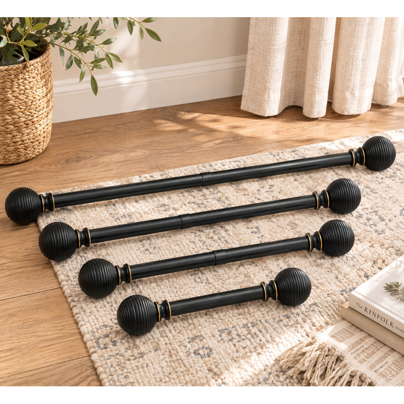 Black Curtain Rods for Windows