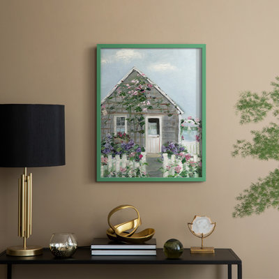 Coastal Cottage I, reproduction encadrée - bois massif