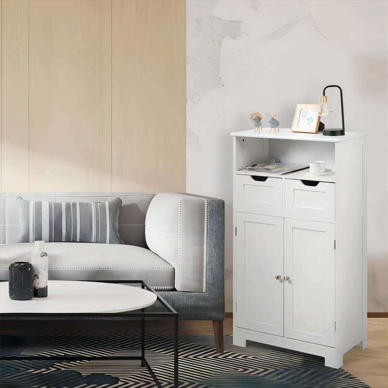 Rumaysaa Bathroom Cabinet, White