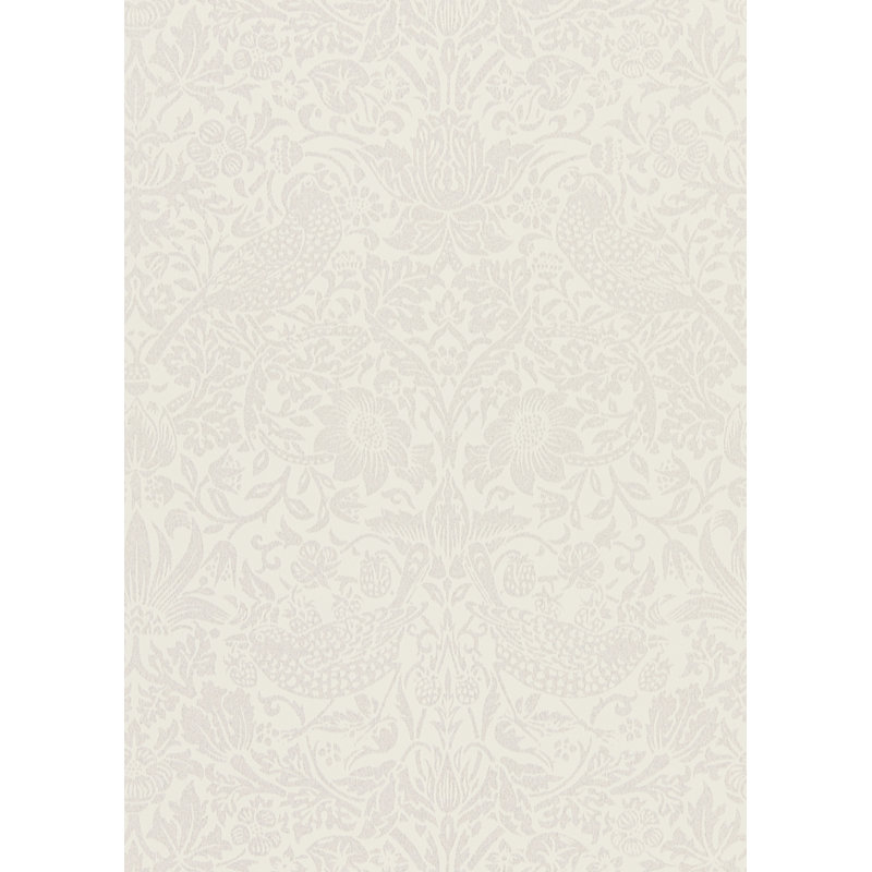 Pure Strawberry Thief Wallpaper, Oyster/Chalk