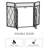 Averill 4 Panel Steel Fireplace Screen