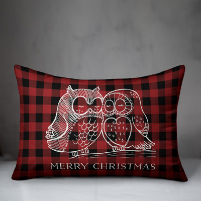 Checkered Reversible Throw Pillow