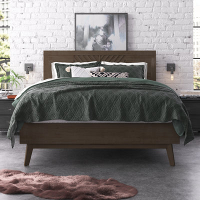 Lubertha Solid Wood Platform Bed