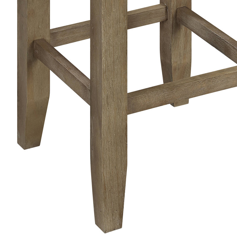 Chapin Grey And Oak Counter Height Stools (Set Of 2)