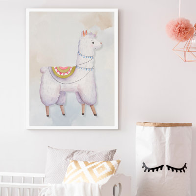 «Z Studio Maheshwari Wall Art Vintage Baby Llama», affiche murale pour chambre de bébé