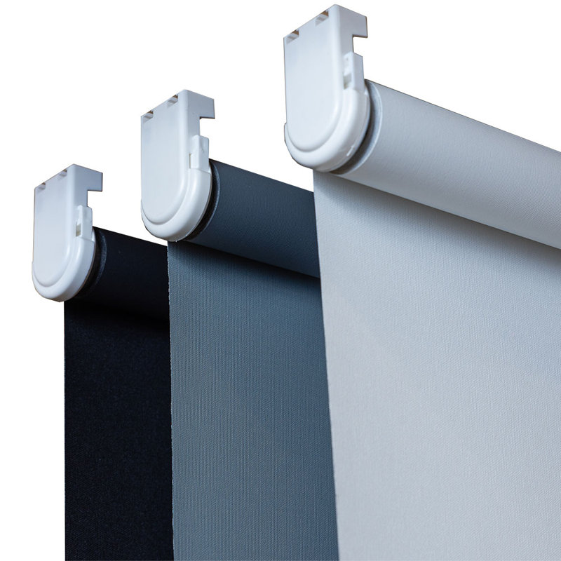 Cut to Size Blackout Roller Blind, Grey, 195 cm L x 120 cm W