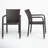 Bronstein Outdoor Stacking Dining Armchairs-319084147