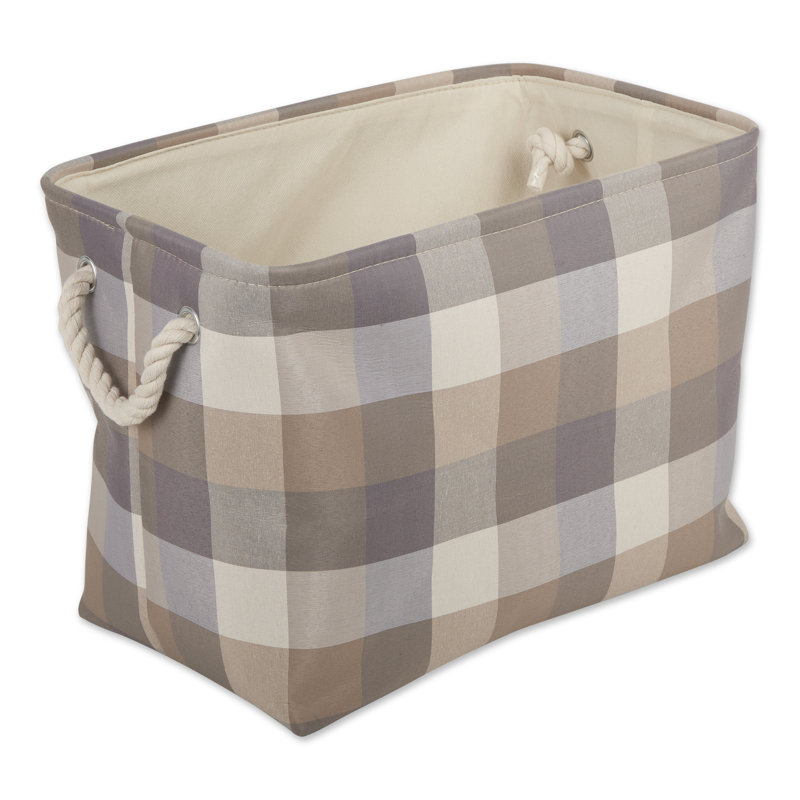 Bac en tissu, Pierre, H 15 po x l 12 po x P 17,5 po
