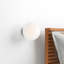 Idora Single Light Glass Dimmable Flush Mounted Sconce-1834751618