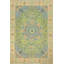 Tapis traditionnel vert en laine 10 x 13
