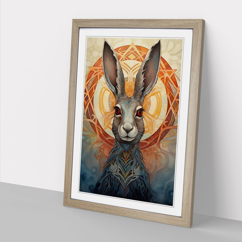 Hare Symbolism - Framed Print