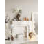 Simple and stylish wall-mounted fireplace cabinet