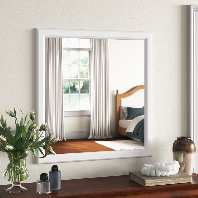 Sandburg Rectangle Dresser Mirror, White