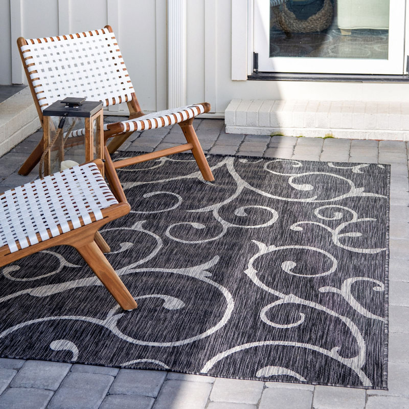 Tapis d'extérieur Kona couleur ardoise, Rectangle 4 pi x 6 pi