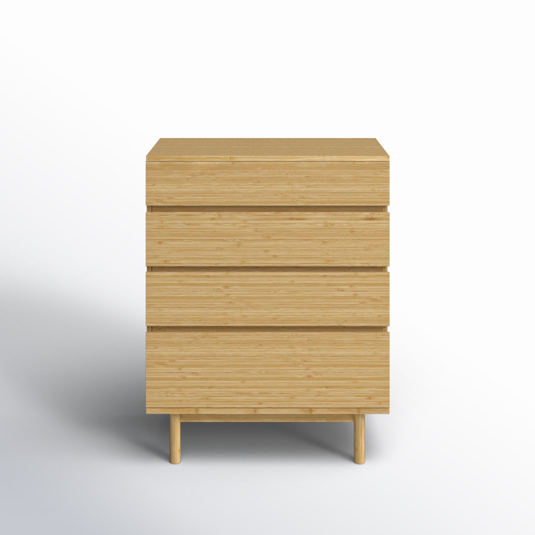 Benji Solid Wood 34'' W 4 - Drawer Dresser AllModern