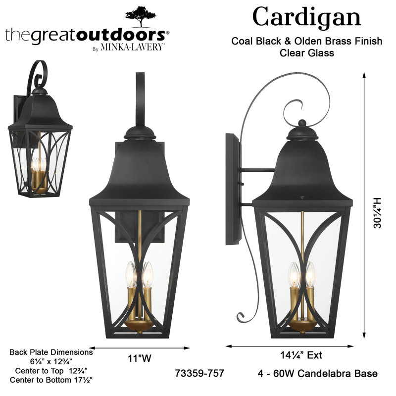 Cardigan 4 - Light Outdoor Sconce